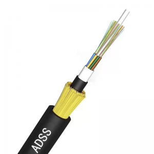Fiber optic ADSS cable single jacket